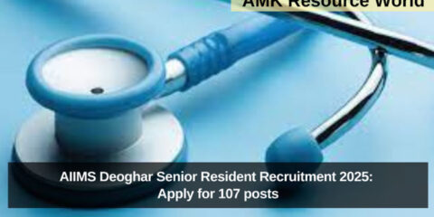 AIIMS Deoghar Senior Resident Recruitment 2025