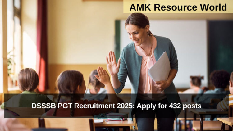 DSSSB PGT Recruitment 2025