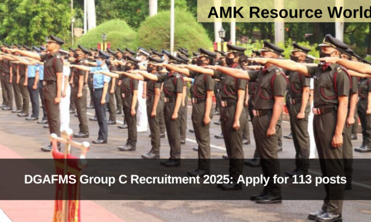 DGAFMS Group C Recruitment 2025
