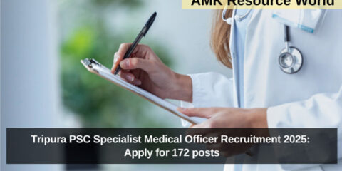 Tripura PSC Specialist Medical Officer Recruitment 2025