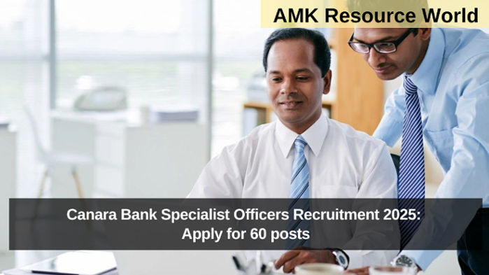 Canara Bank Specialist Officers Recruitment 2025