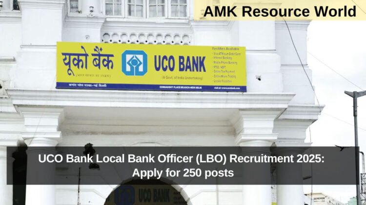 UCO Bank Local Bank Officer (LBO) Recruitment 2025