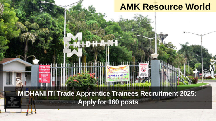 MIDHANI ITI Trade Apprentice Trainees Recruitment 2025