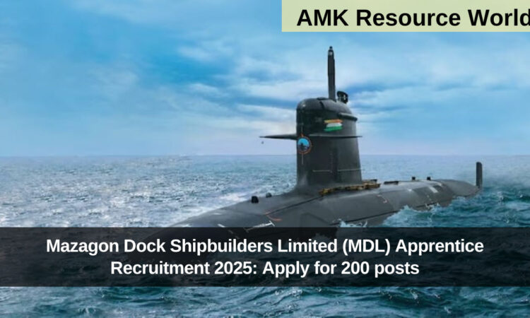 Mazagon Dock Shipbuilders Limited (MDL) Apprentice Recruitment 2025