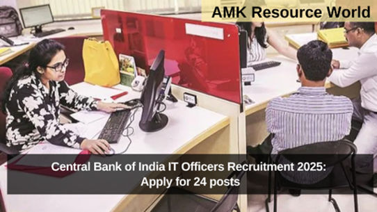 Central Bank of India IT Officers Recruitment 2025