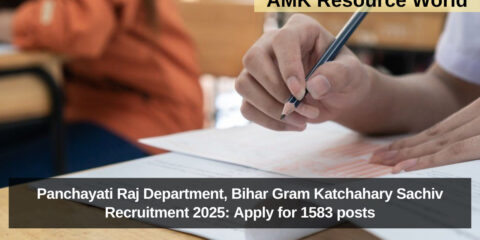 Panchayati Raj Department, Bihar Gram Katchahary Sachiv Recruitment 2025: Apply for 1583 posts