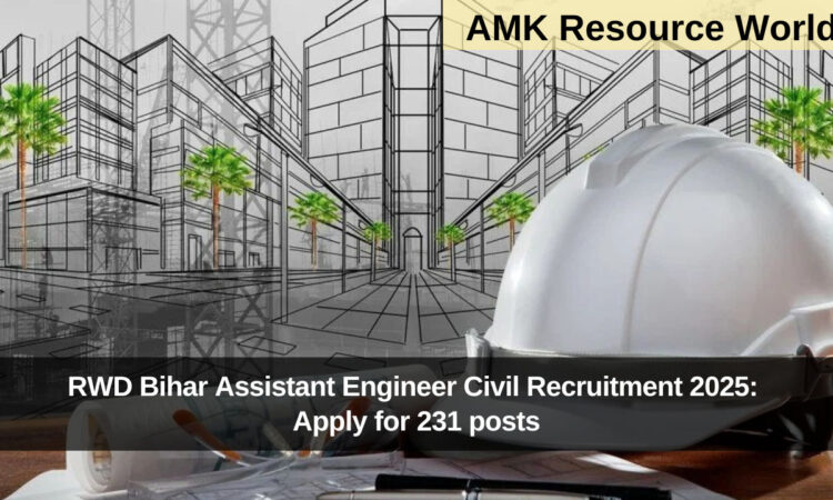 RWD Bihar Assistant Engineer Civil Recruitment 2025: Apply for 231 posts