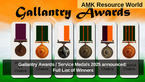 Gallantry Awards / Service Medals 2025 announced: Full List of Winners