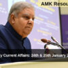 Daily Current Affairs: 24th & 25th January 2025