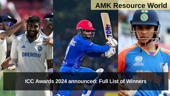 ICC Awards 2024 announced: Full List of Winners