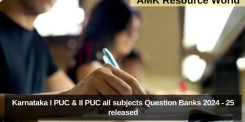 Karnataka I PUC & II PUC all subjects Question Banks 2024 - 25 released