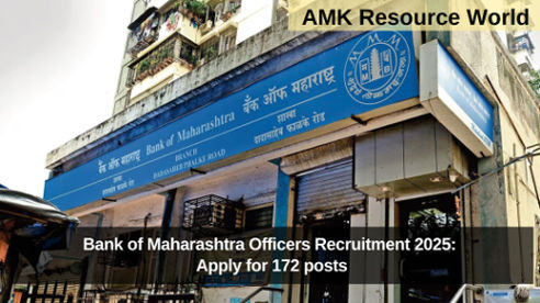 Bank of Maharashtra Officers Recruitment 2025: Apply for 172 posts