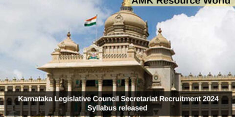 Karnataka Legislative Council Secretariat Recruitment 2024 Syllabus released