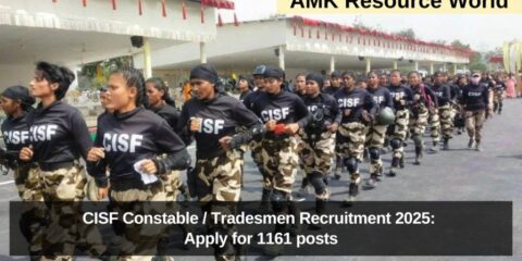 CISF Constable / Tradesmen Recruitment 2025: Apply for 1161 posts