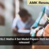 KSEAB: SSLC Maths 4 Set Model Papers 2025 key answers released