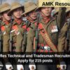 Assam Rifles Technical and Tradesman Recruitment 2025: Apply for 215 posts