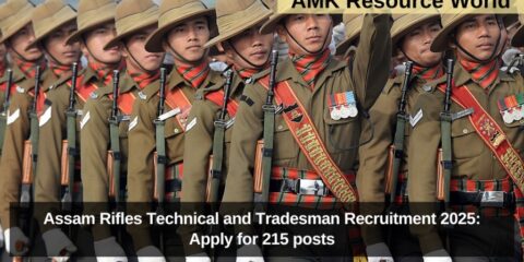 Assam Rifles Technical and Tradesman Recruitment 2025: Apply for 215 posts