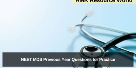 NEET MDS Previous Year Questions for Practice