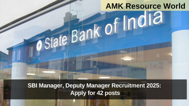 SBI Manager, Deputy Manager Recruitment 2025: Apply for 42 posts