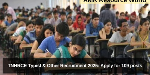 TNHRCE Typist & Other Recruitment 2025: Apply for 109 posts