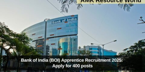 Bank of India (BOI) Apprentice Recruitment 2025: Apply for 400 posts