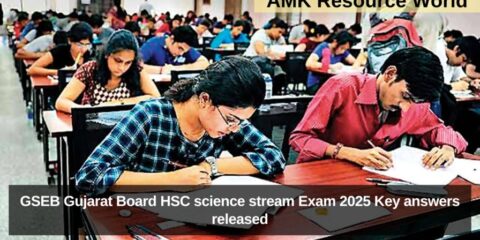 GSEB Gujarat Board HSC science stream Exam 2025 Key answers released