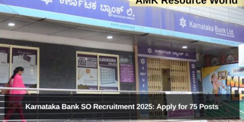 Karnataka Bank SO Recruitment 2025: Apply for 75 Posts