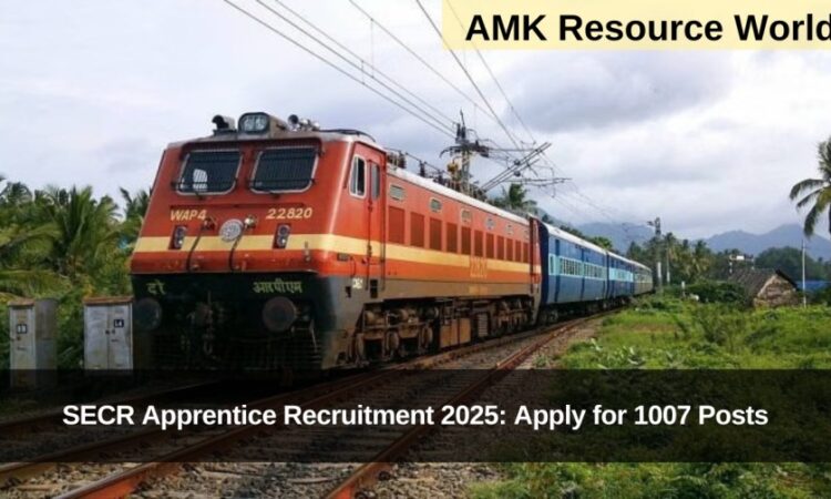 SECR Apprentice Recruitment 2025: Apply for 1007 Posts