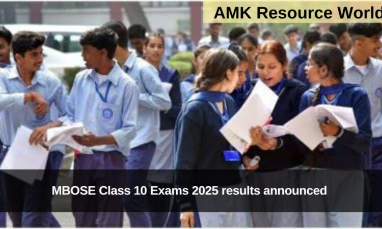 MBOSE Class 10 Exams 2025 results announced 