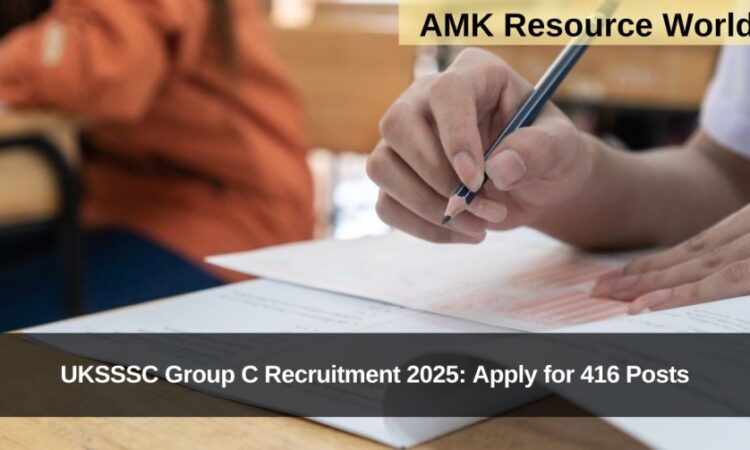 UKSSSC Group C Recruitment 2025: Apply for 416 Posts