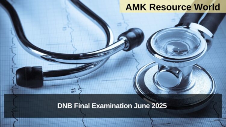 DNB Final Examination June 2025 Applications Open