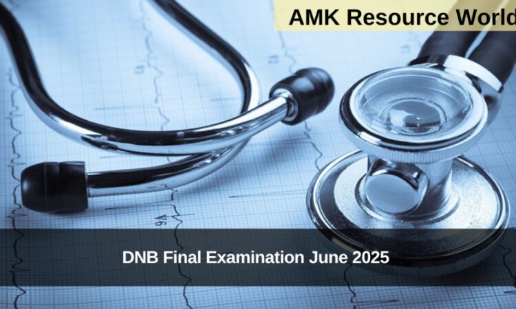 DNB Final Examination June 2025 Applications Open