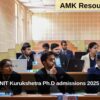 NIT Kurukshetra Ph.D admissions 2025 Applications Open