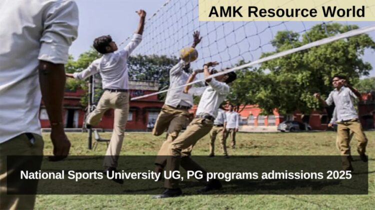 National Sports University UG, PG programs admissions 2025 Applications Open