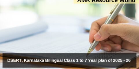 DSERT, Karnataka Bilingual Class 1 to 7 Year plan of 2025 - 26 released 