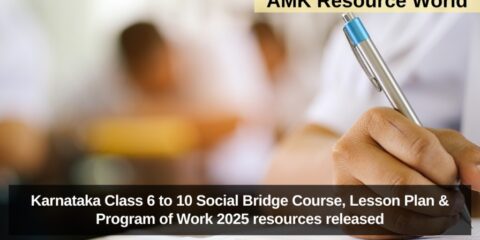 Karnataka Class 6 to 10 Social Bridge Course, Lesson Plan & Program of Work 2025 resources released