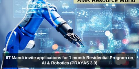 IIT Mandi invite applications for 1 month Residential Program on AI & Robotics (PRAYAS 3.0)