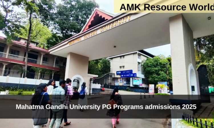 Mahatma Gandhi University PG Programs admissions 2025 Applications Open