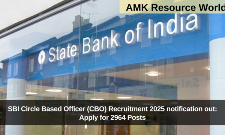 SBI Circle Based Officer (CBO) Recruitment 2025 notification out: Apply for 2964 Posts