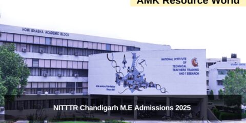 NITTTR Chandigarh M.E Admissions 2025 Applications Open