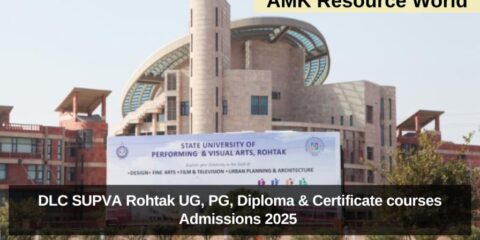 DLC SUPVA Rohtak UG, PG, Diploma & Certificate courses Admissions 2025 Applications Open