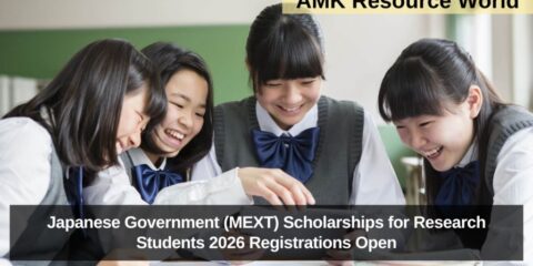 Japanese Government (MEXT) Scholarships for Research Students 2026 Registrations Open