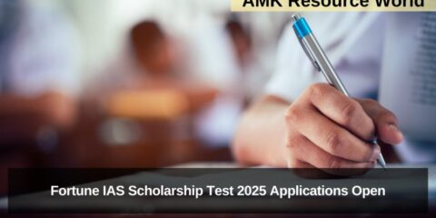 Fortune IAS Scholarship Test 2025 Applications Open
