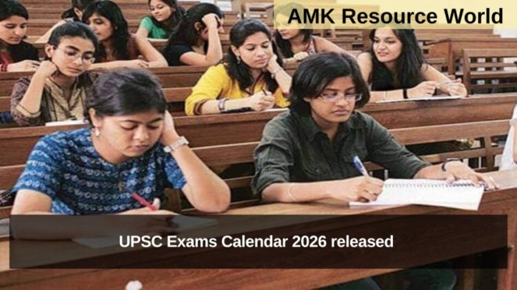 UPSC Exams Calendar 2026 released 