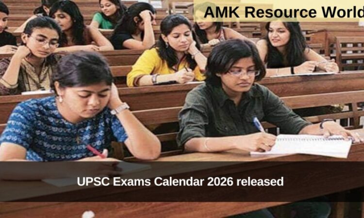 UPSC Exams Calendar 2026 released 