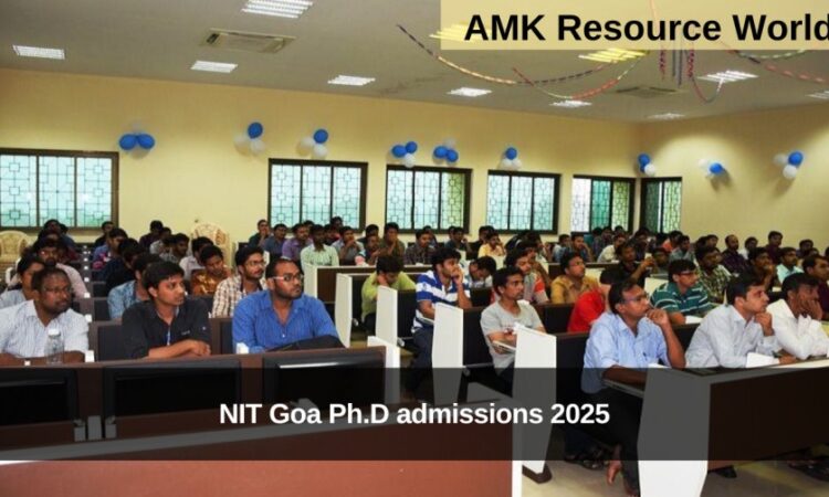 NIT Goa Ph.D admissions 2025 Applications Open 