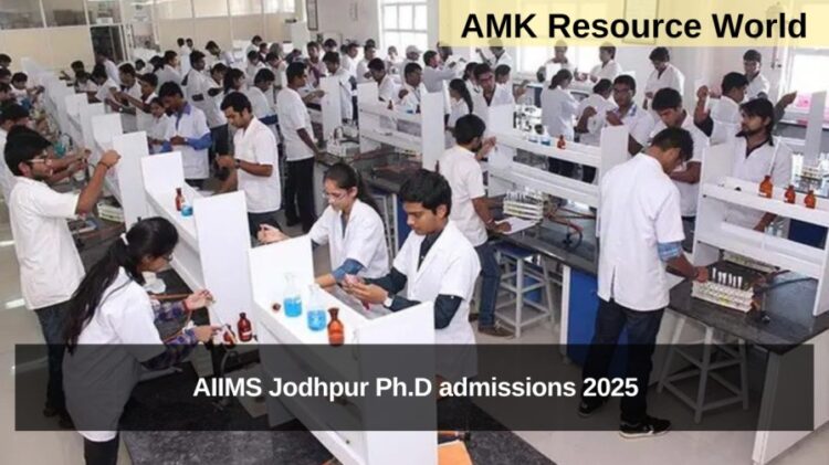 AIIMS Jodhpur Ph.D admissions 2025 Applications Open 