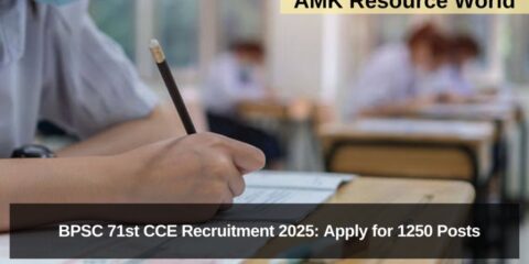 BPSC 71st CCE Recruitment 2025: Apply for 1250 Posts