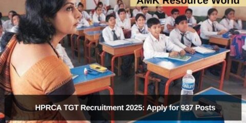 HPRCA TGT Recruitment 2025: Apply for 937 Posts