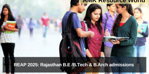 REAP 2025: Rajasthan B.E /B.Tech & B.Arch admissions Applications Open